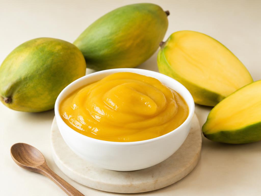 Totapuri Mango Puree with fresh Totapuri mangoes